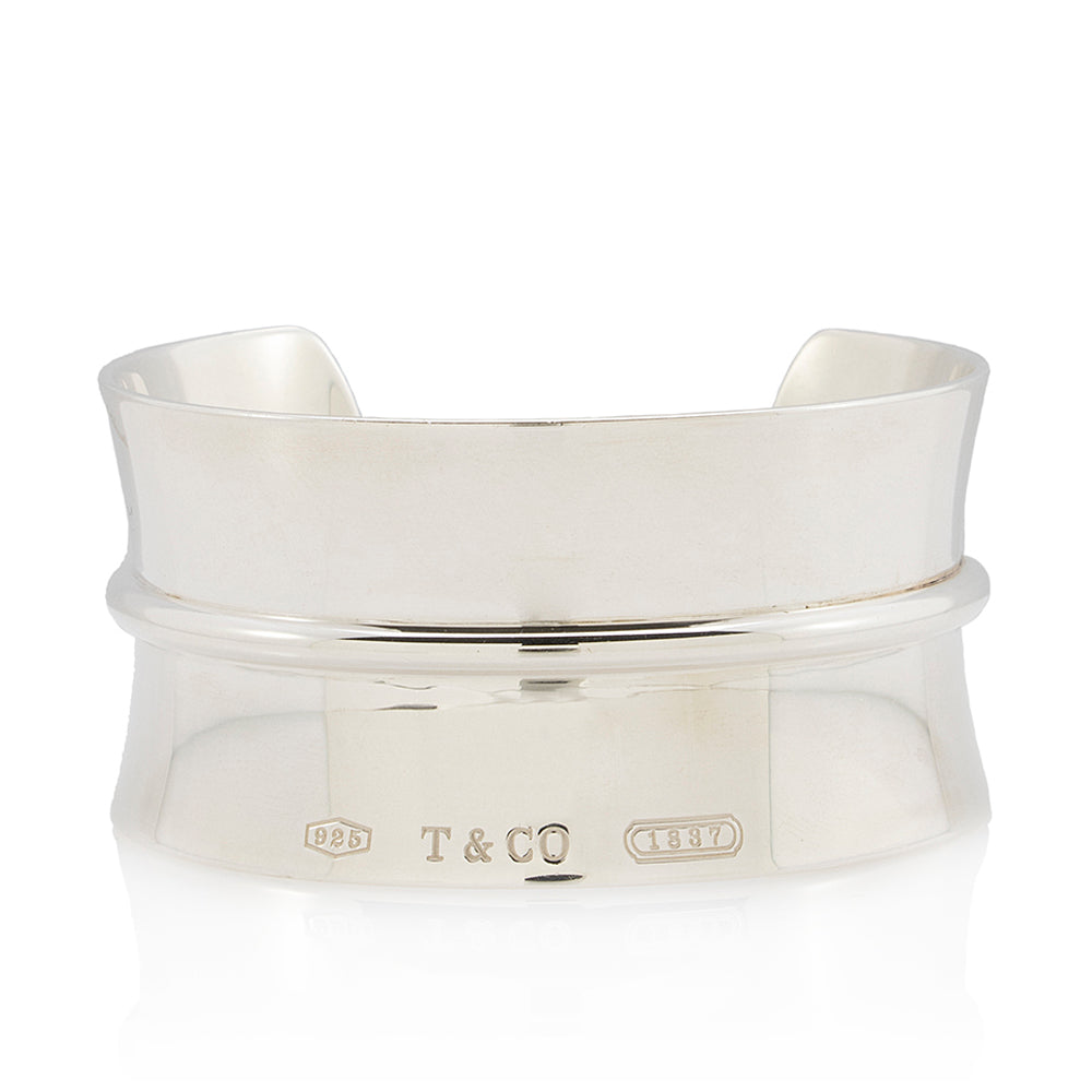 Tiffany & Co. Sterling Silver 1837 Extra Wide Cuff Bracelet (SHF-22014)