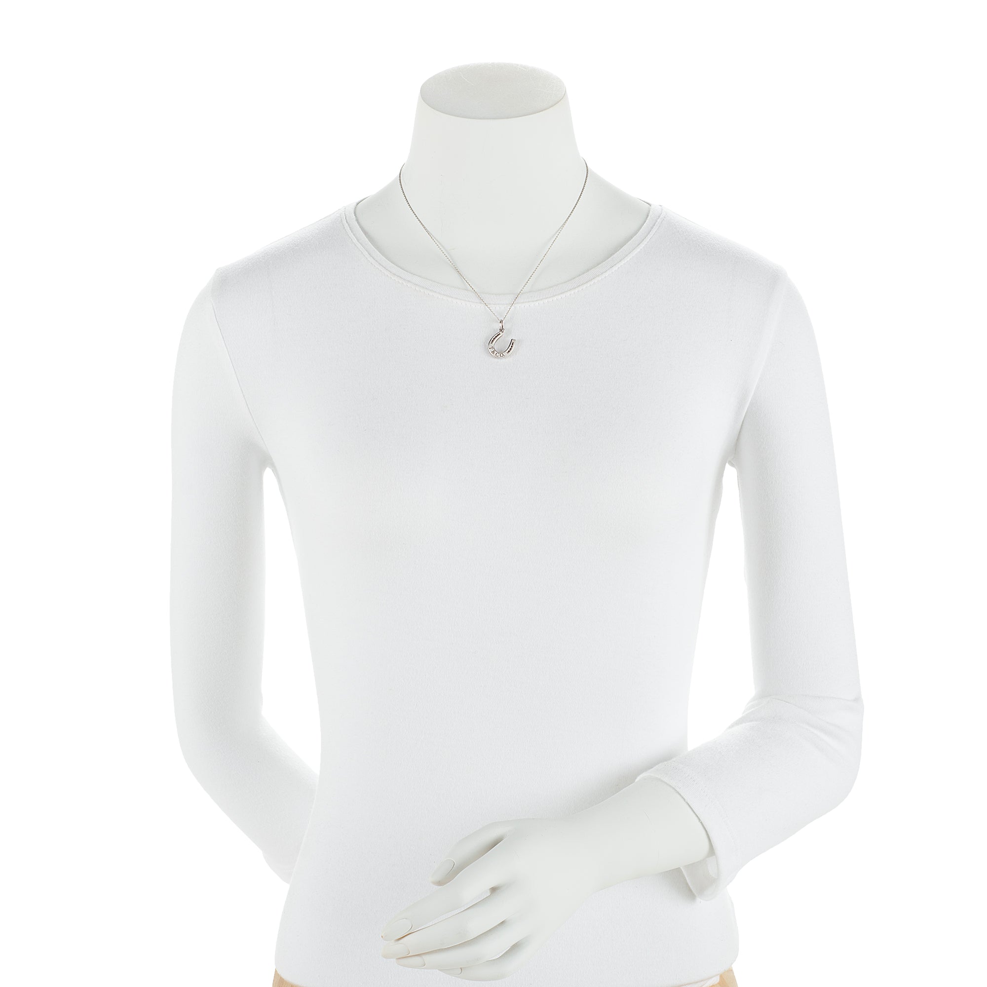 Tiffany & Co. Sterling Silver Horseshoe Charm Necklace (SHF-22610)