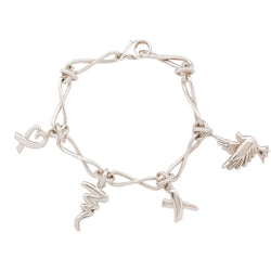 Tiffany & Co. Sterling Silver Paloma Picasso Infinity Link Charm Bracelet (SHF-20721)