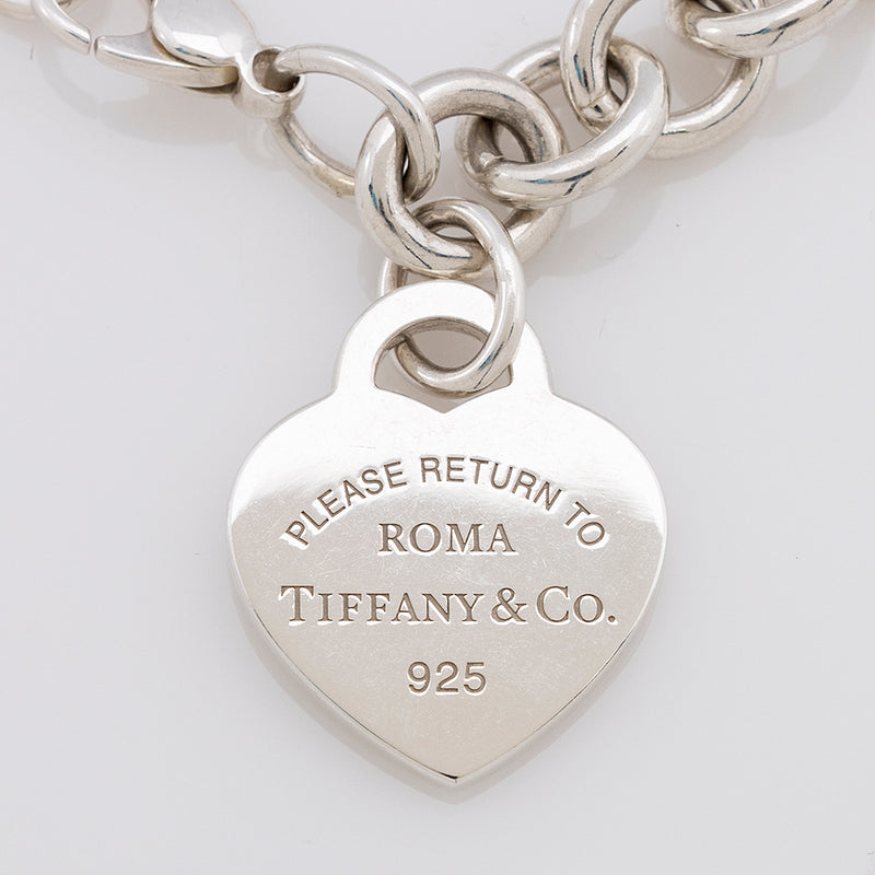 Tiffany & Co. Sterling Silver Return To Tiffany Heart Tag Bracelet (SHF-20411)