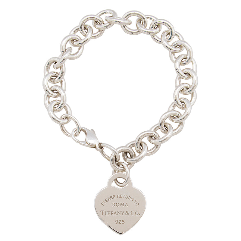 Tiffany & Co. Sterling Silver Return To Tiffany Heart Tag Bracelet (SHF-20411)