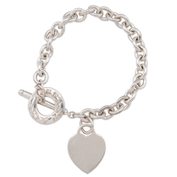 Tiffany & Co. Sterling Silver Return to Tiffany Heart Tag Toggle Bracelet (SHF-19159)