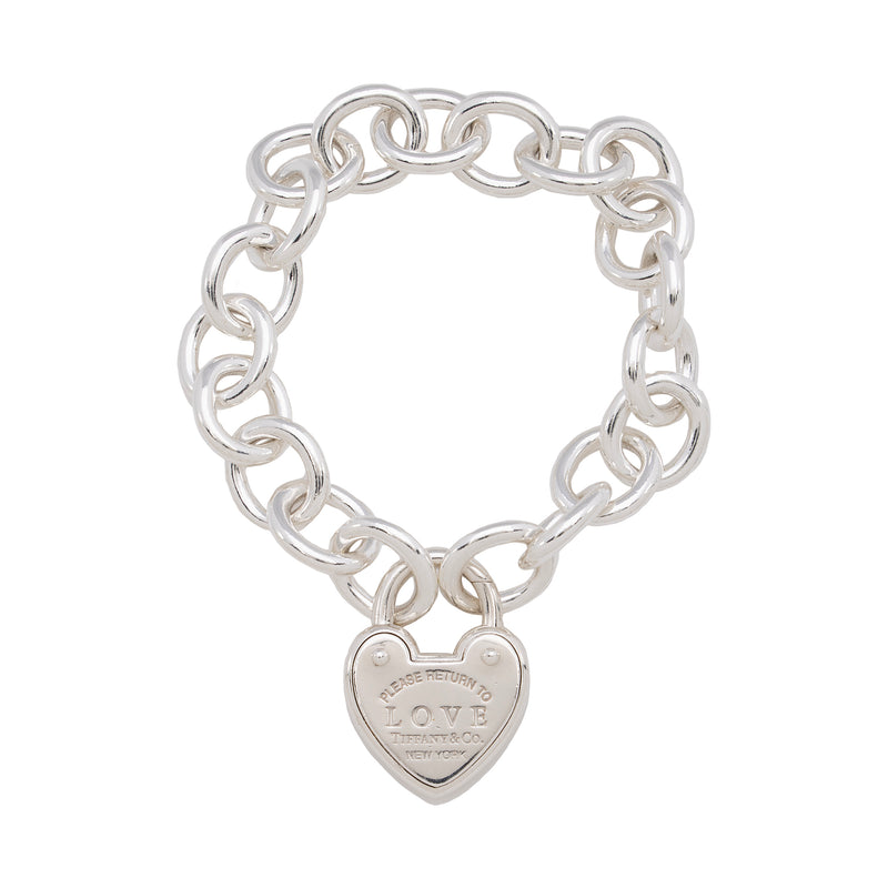 Tiffany & Co. Sterling Silver Return to Tiffany Love Lock Bracelet (SHF-k6Zbnz)