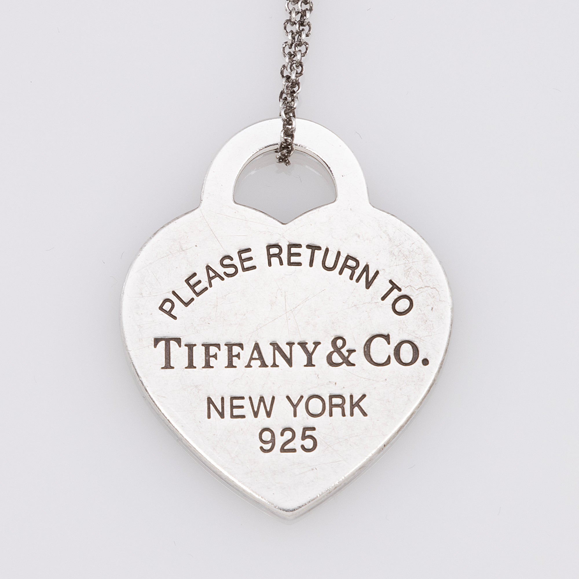 Tiffany & Co. Sterling Silver Return to Tiffany Mini Heart Pendent Necklace (SHF-22800)