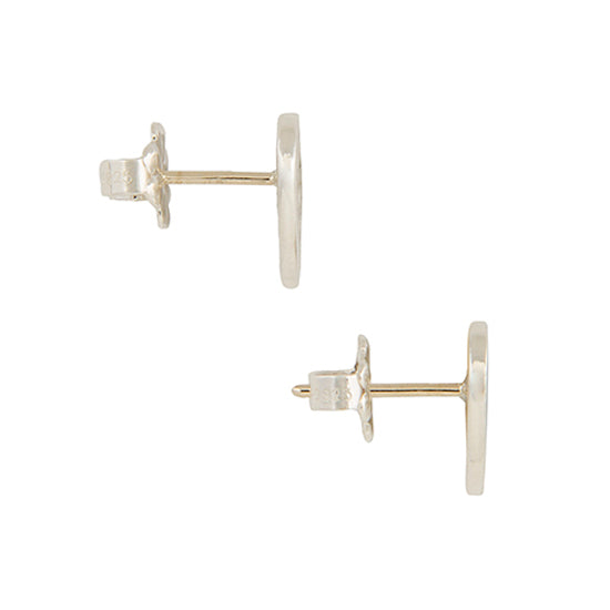 Tiffany & Co. Sterling Silver Return to Tiffany Mini Heart Stud Earrings (SHF-23868)