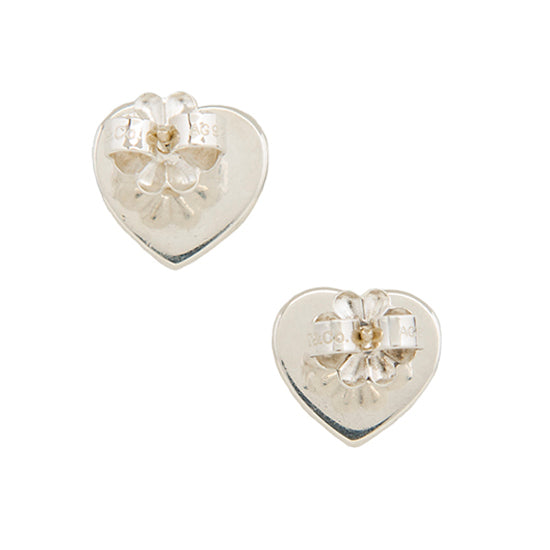 Tiffany & Co. Sterling Silver Return to Tiffany Mini Heart Stud Earrings (SHF-23868)