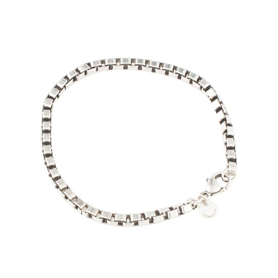 Tiffany  Co Sterling Silver Venetian Link Bracelet SHF23867  LuxeDH