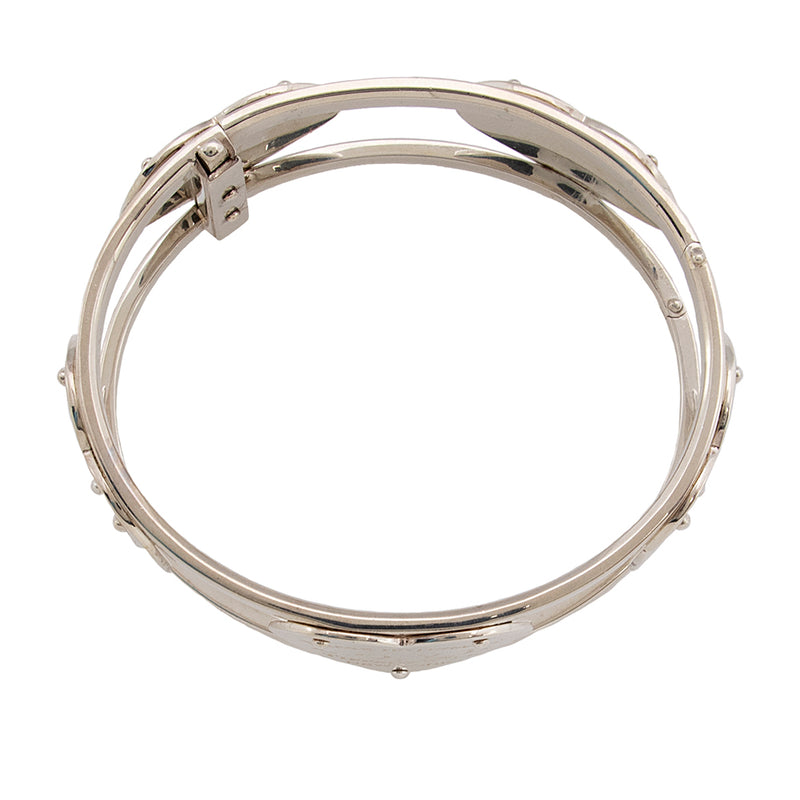 Tiffany & Co. Sterling Sliver Wide Hinged Cuff Bracelet (SHF-20404)