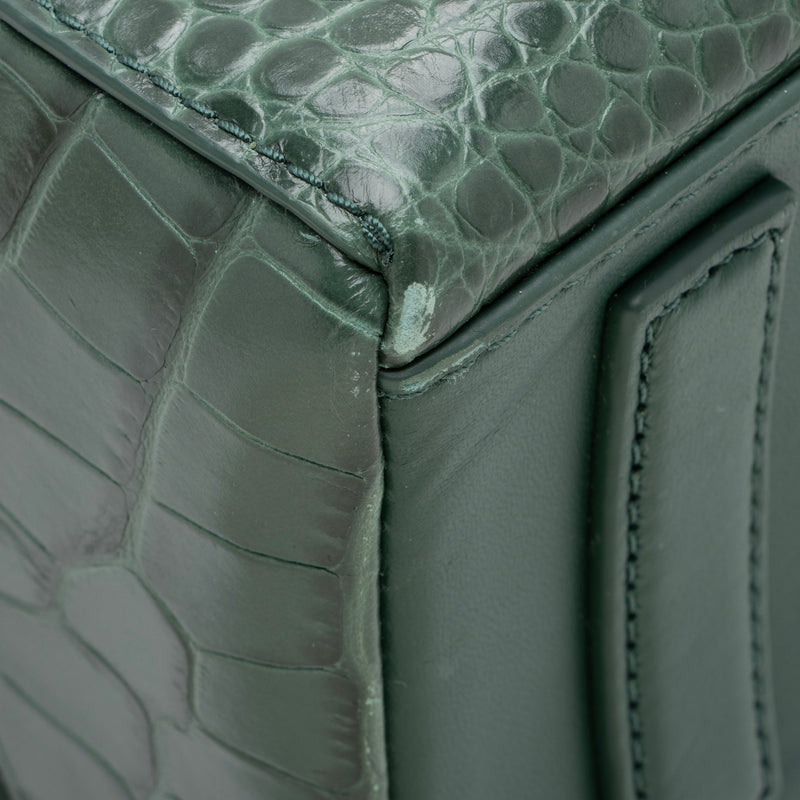Tory Burch Croc Embossed Leather Mini Backpack (SHF-23657)