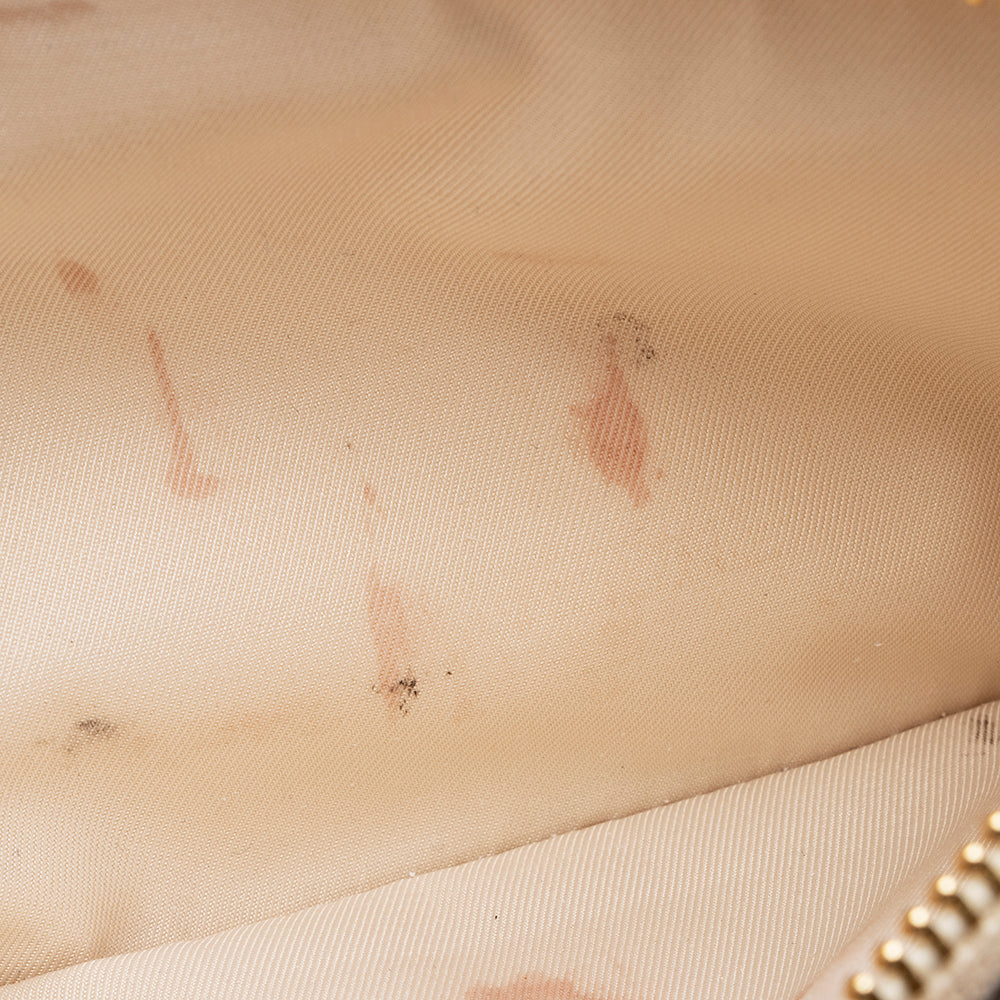 Tory Burch Embossed Leather Fleming Double Zip Mini Bag (SHF-20737)