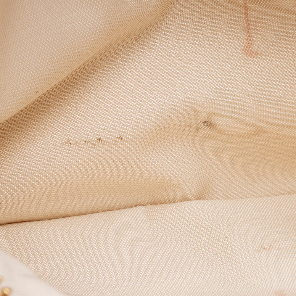 Tory Burch Embossed Leather Fleming Double Zip Mini Bag (SHF-20737)