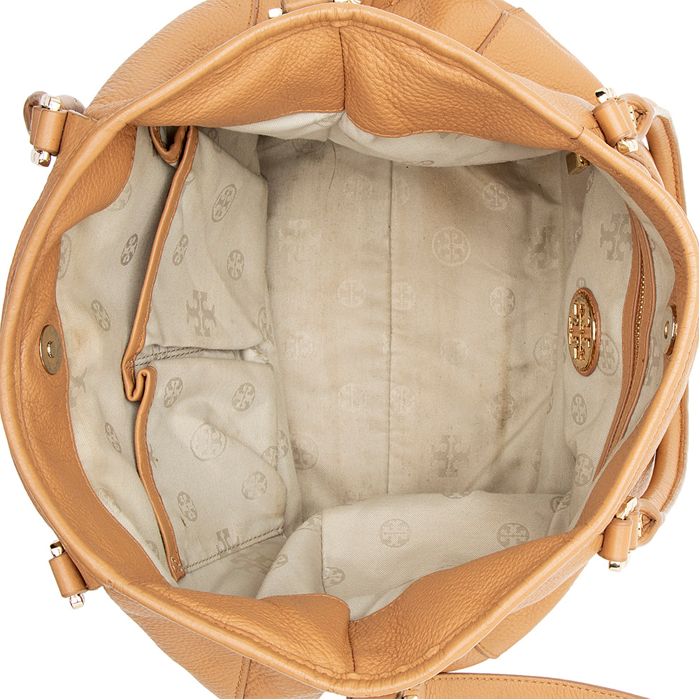 Tory Burch Leather Amanda Classic Hobo (SHF-19424)