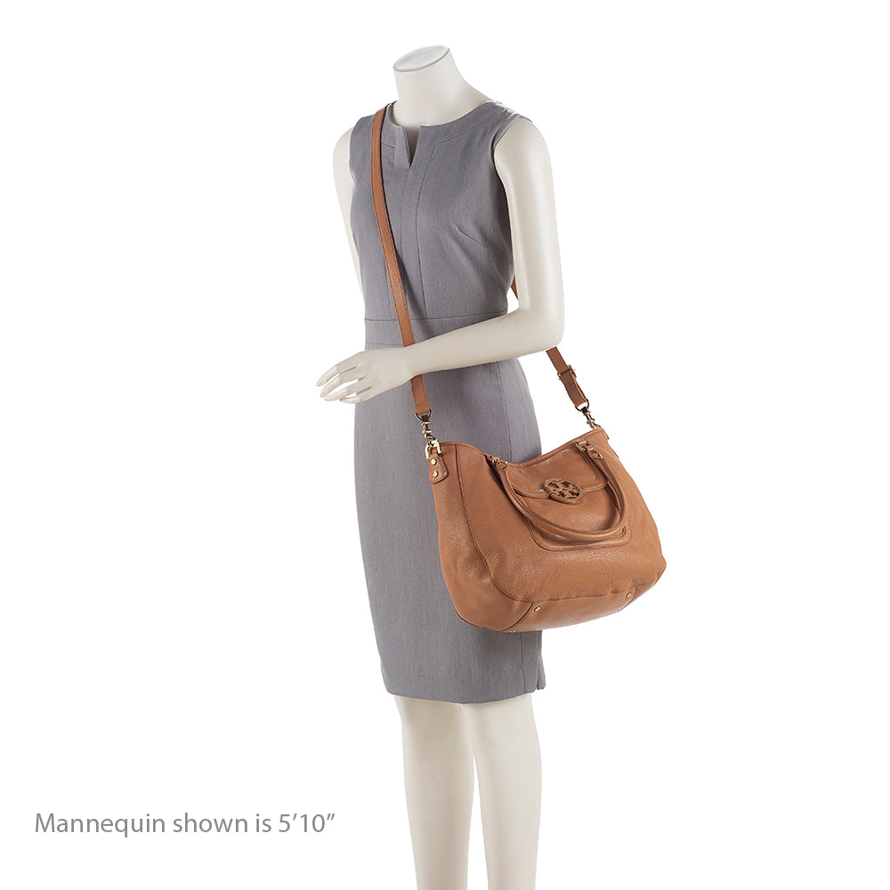 Tory Burch Leather Amanda Classic Hobo (SHF-19424)