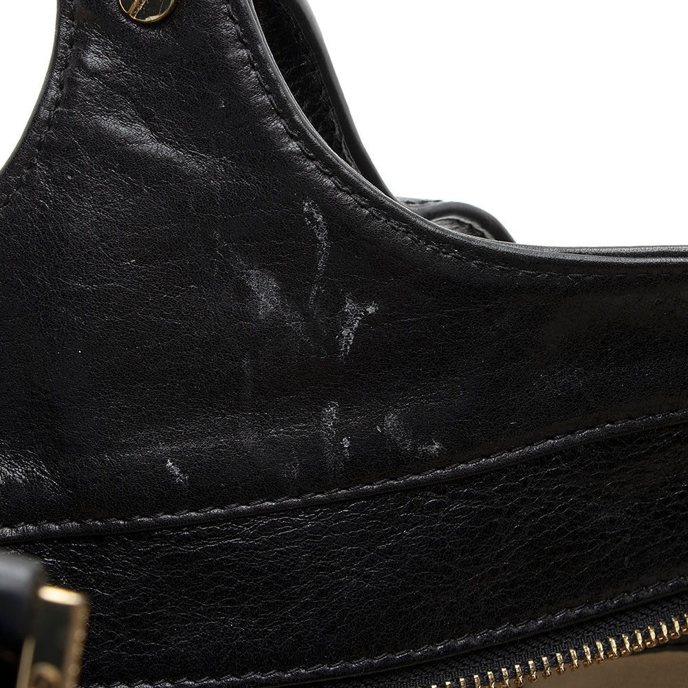 Tory Burch Leather Bombe Tote (SHF-20378)