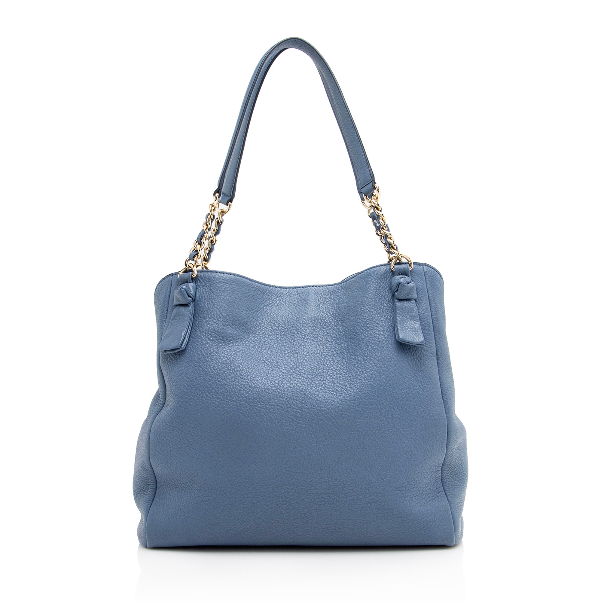 Tory Burch Leather Harper Center Zip Large Tote (SHF-22969)