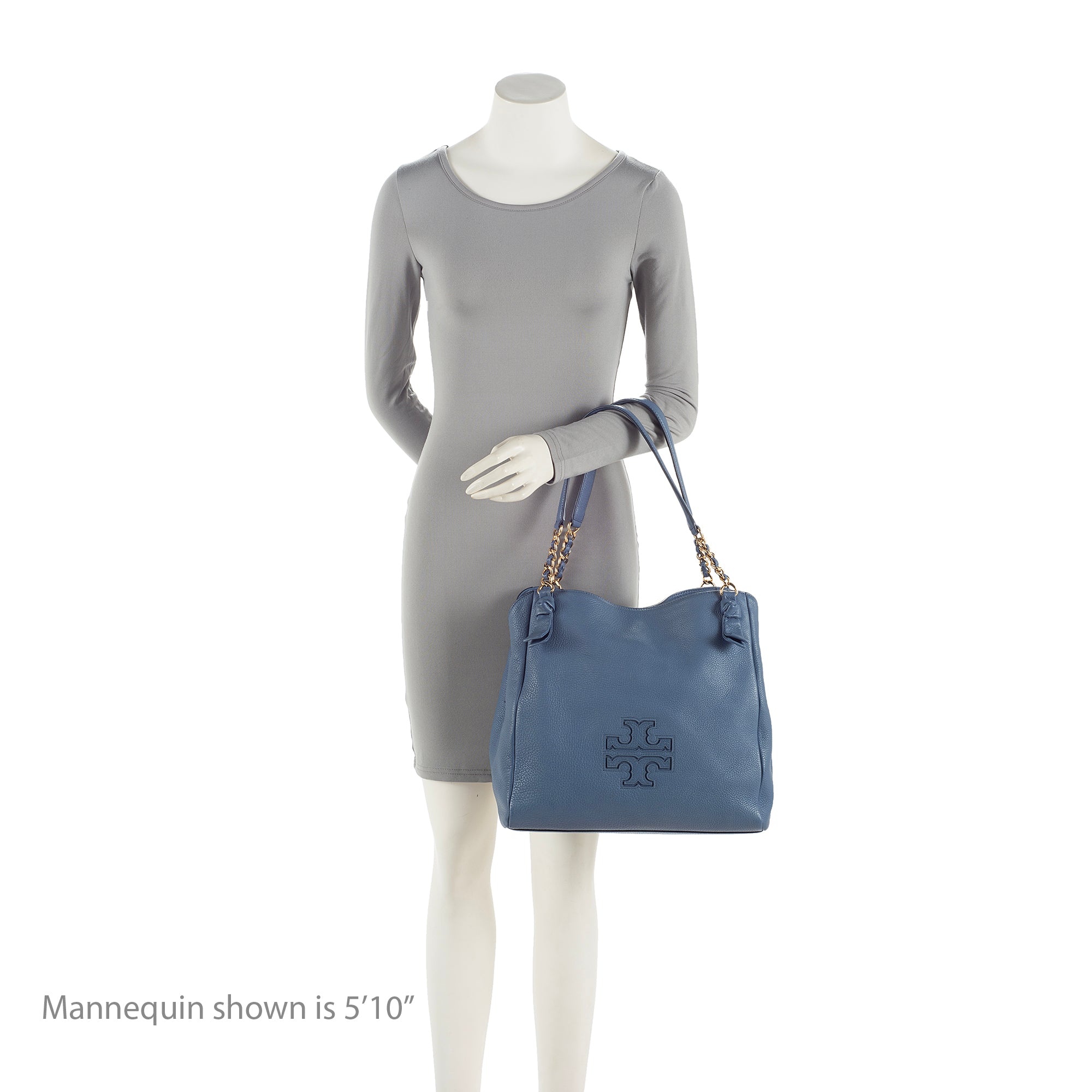 Tory Burch Leather Harper Center Zip Large Tote (SHF-22969)