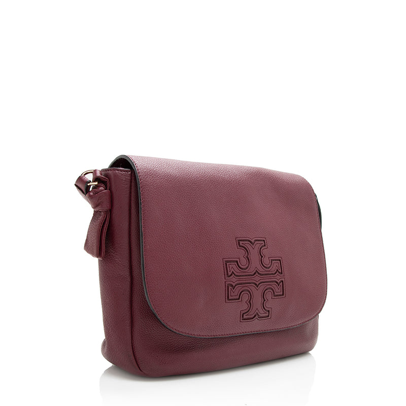 Tory Burch Leather Harper Messenger Bag (SHF-17282)