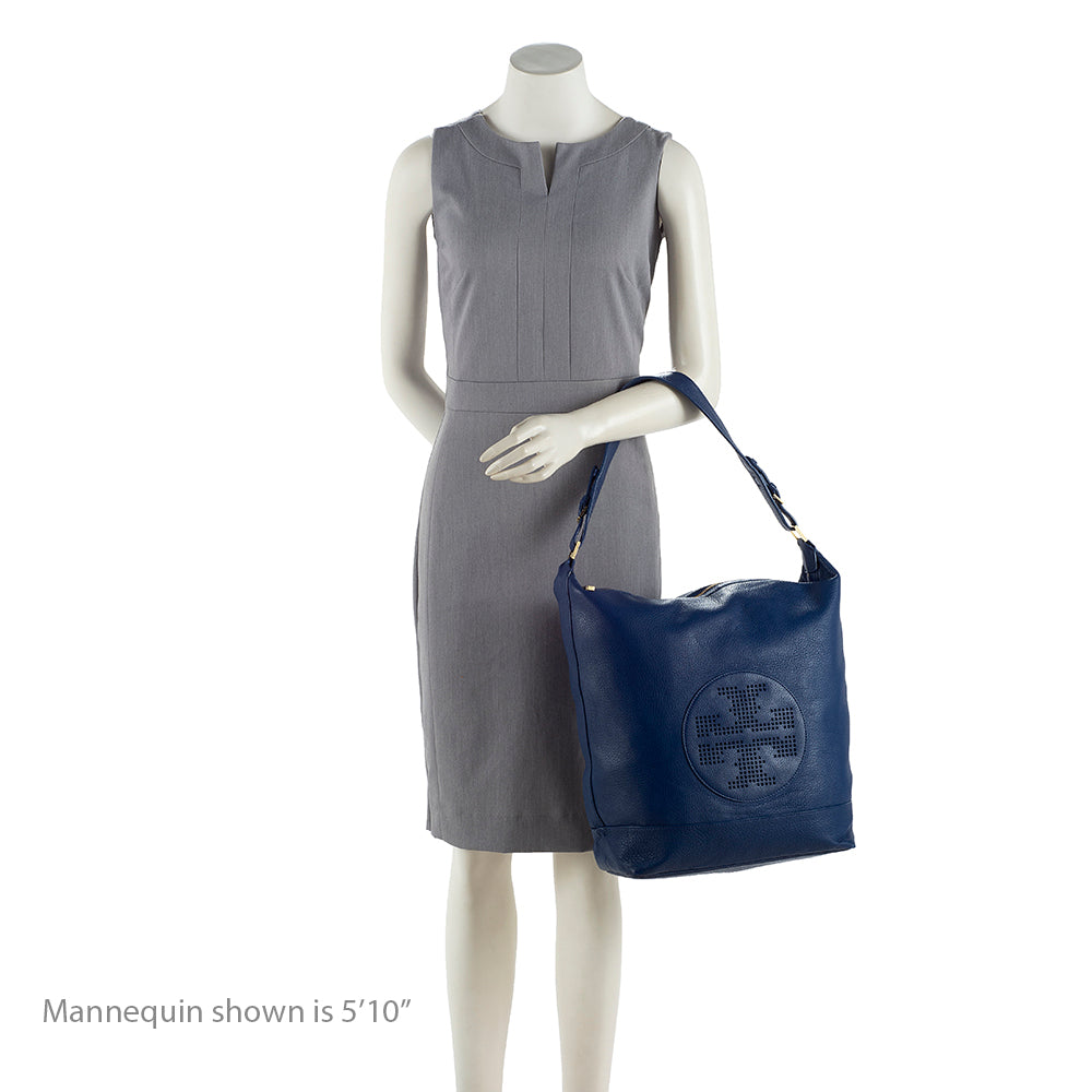 Tory Burch Leather Kipp Hobo - FINAL SALE (SHF-18887)