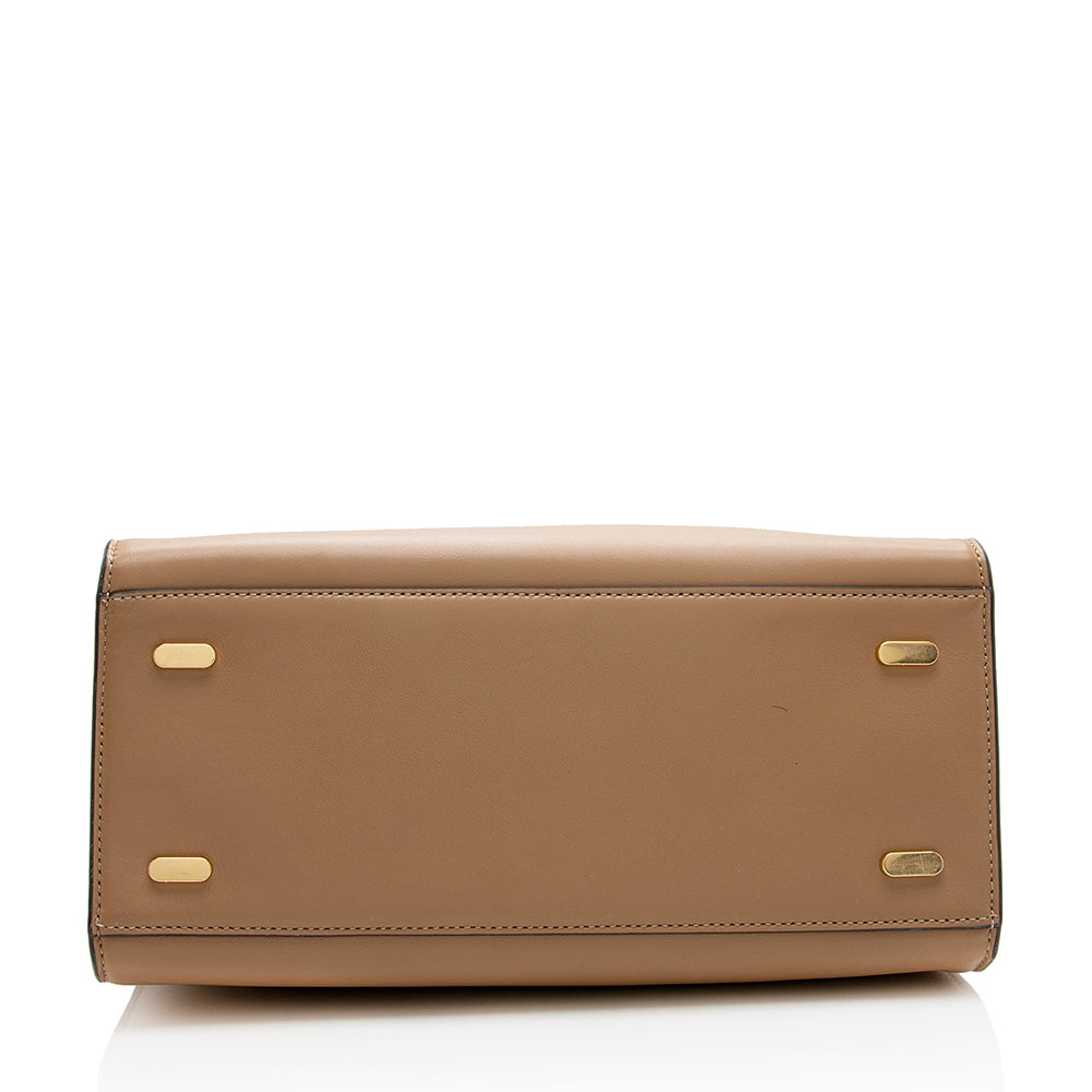 Tory Burch Leather Lee Radziwill Double Tote (SHF-20986)