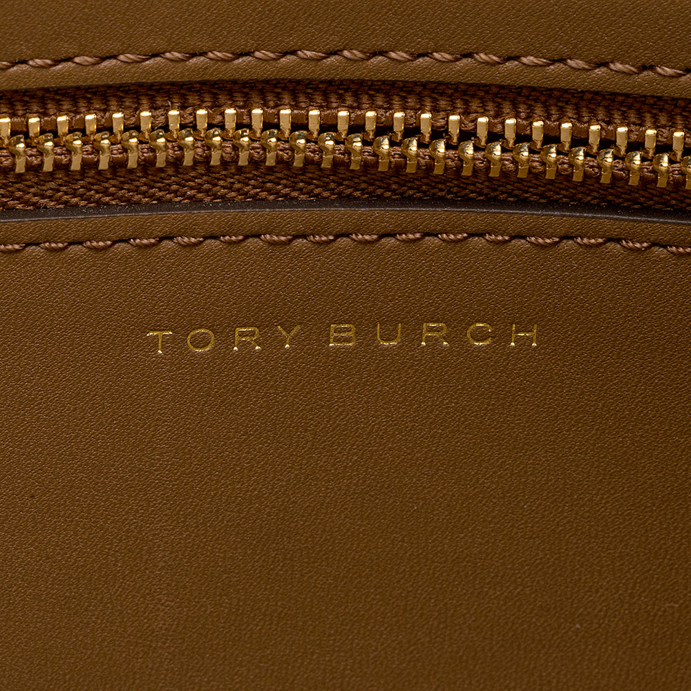 Tory Burch Leather Lee Radziwill Double Tote (SHF-20986)