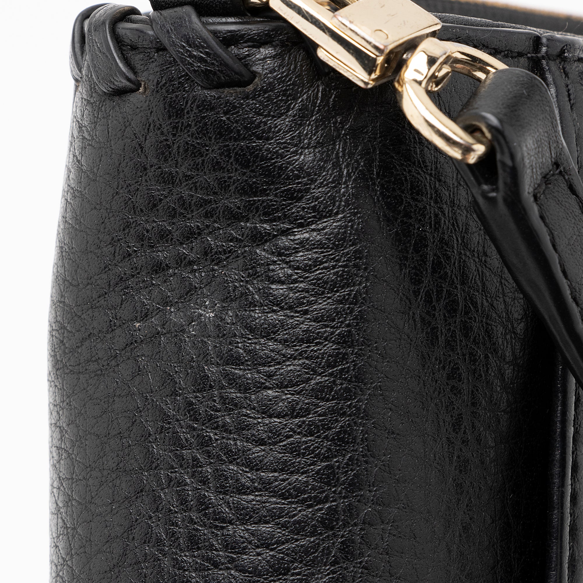 Tory Burch Leather Marion Combo Clutch (SHF-sgDqkI)