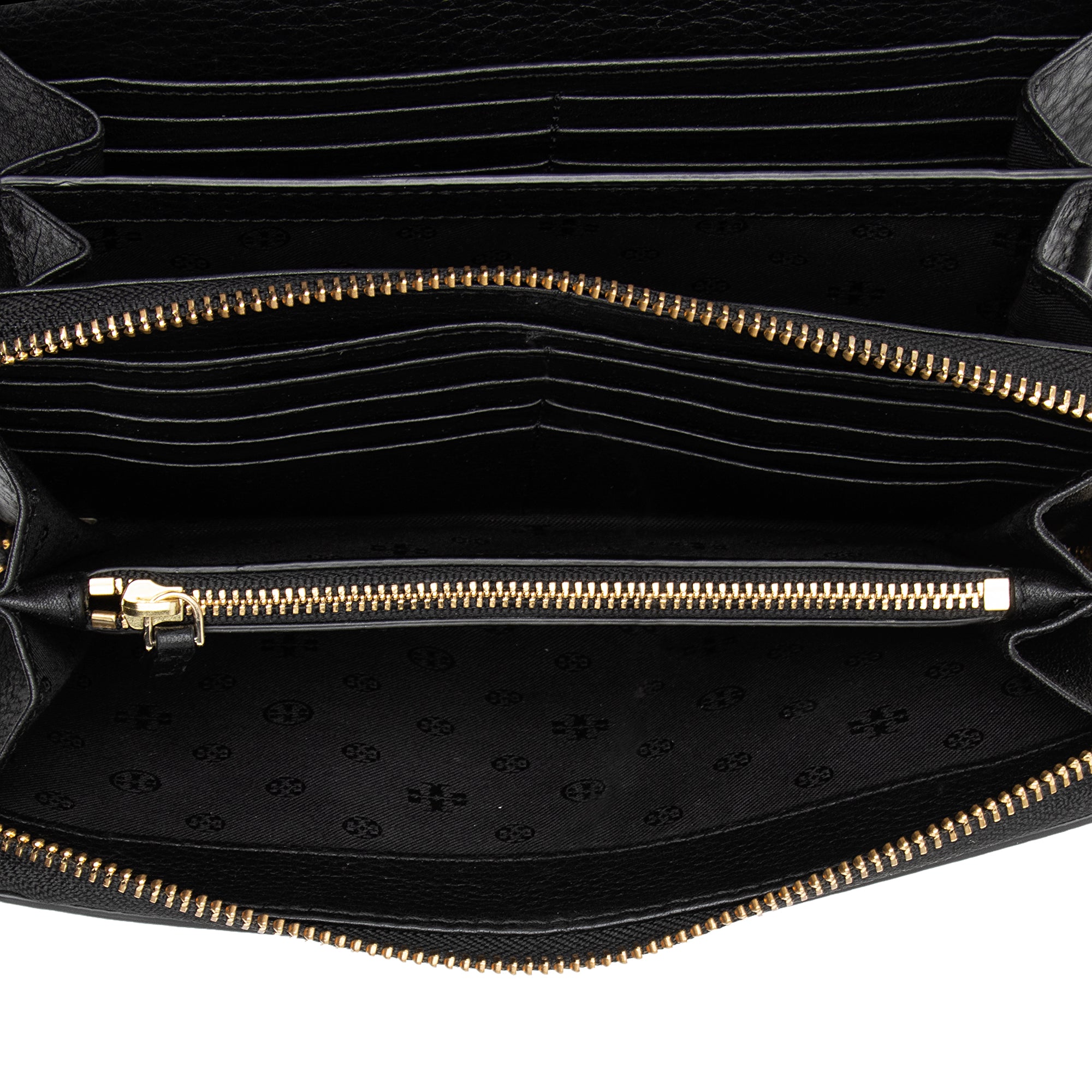 Tory Burch Leather Marion Combo Clutch (SHF-sgDqkI)