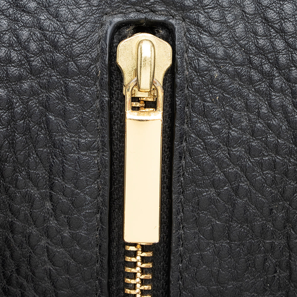 Tory Burch Leather Marion Triple Zip Satchel (SHF-19268)