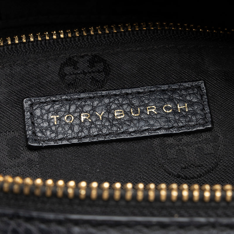 Tory Burch Leather Marion Triple Zip Satchel (SHF-19268)