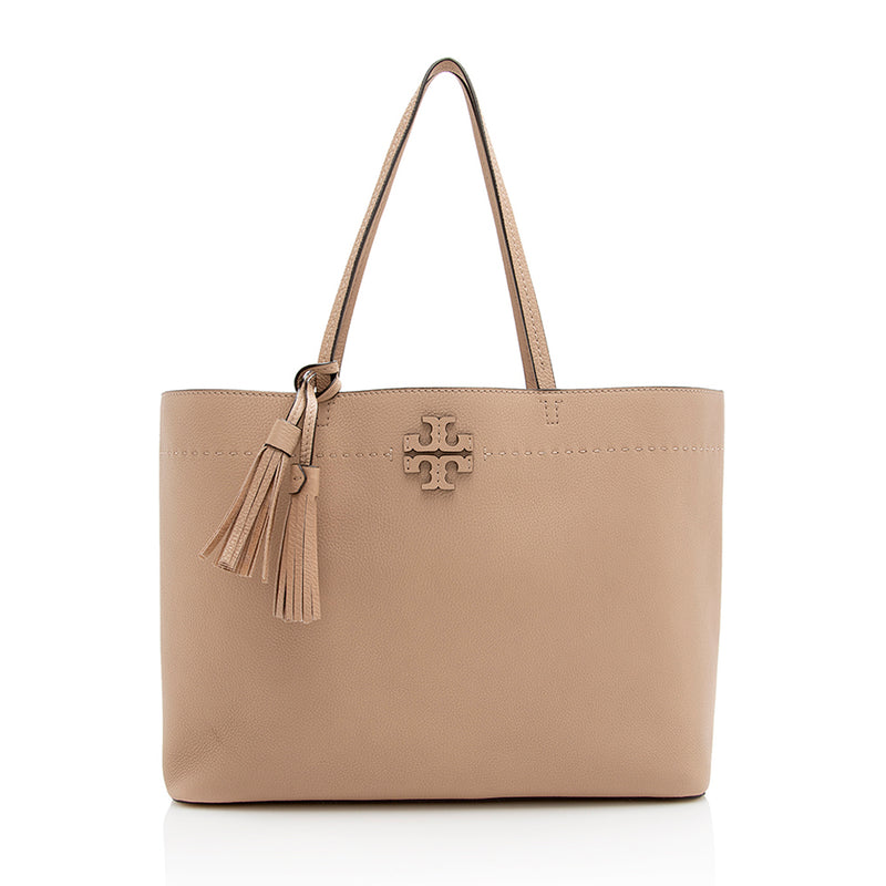 Tory Burch Leather McGraw Tote (SHF-20983)