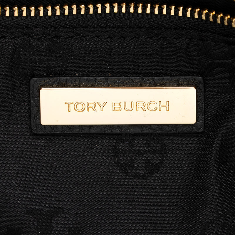 Tory Burch Leather McGraw Triple-Compartment Tote (SHF-20443)