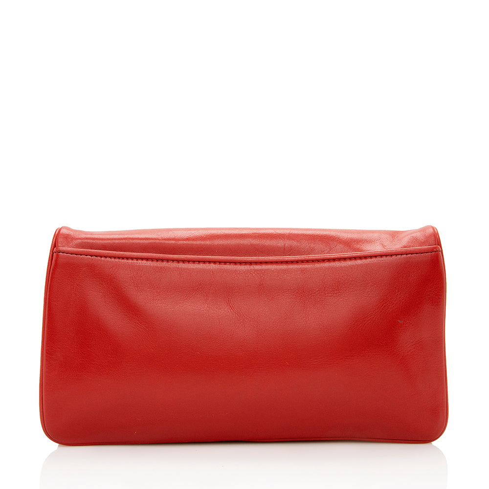 Tory Burch Leather Reva Clutch (SHF-17331)