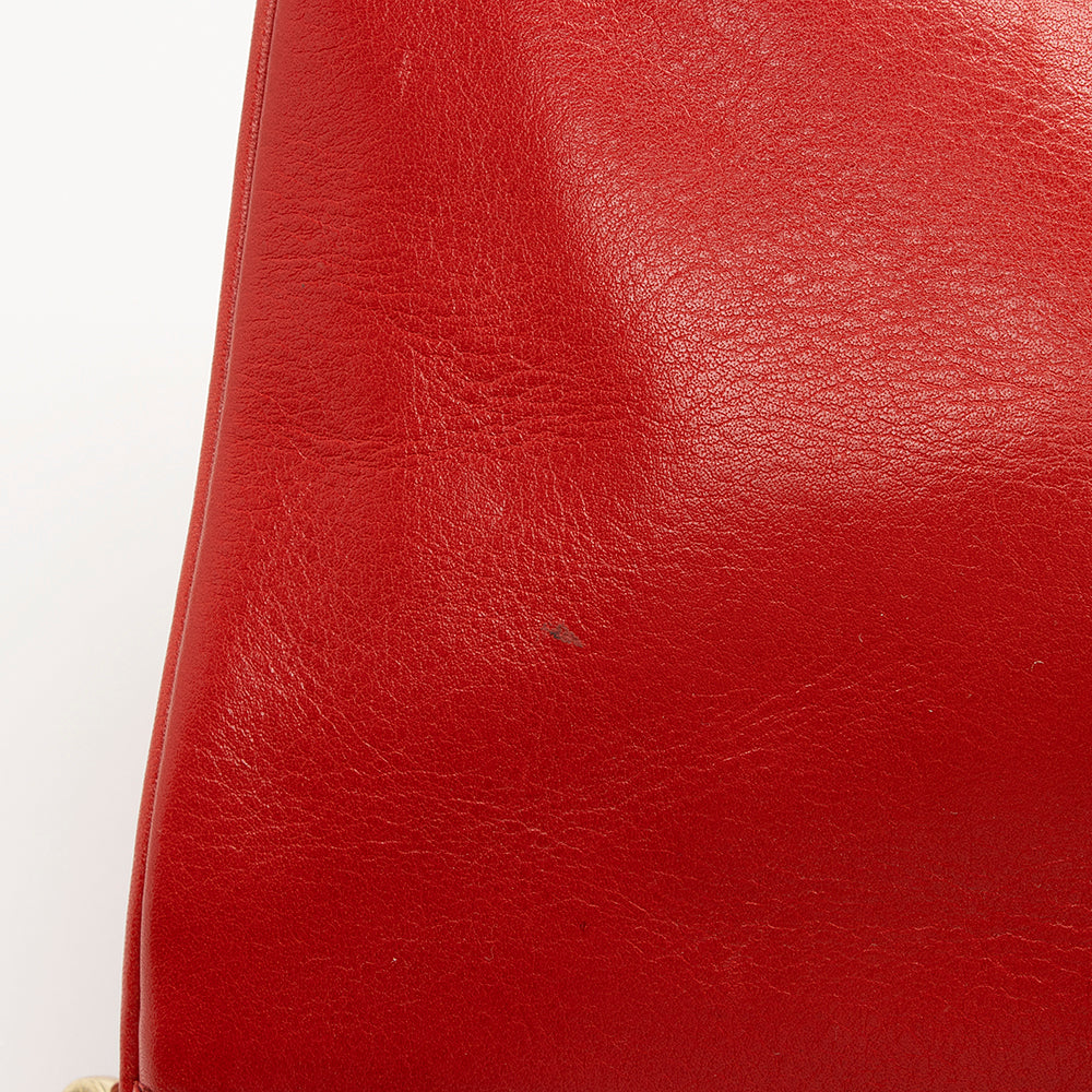 Tory Burch Leather Reva Clutch (SHF-17331)