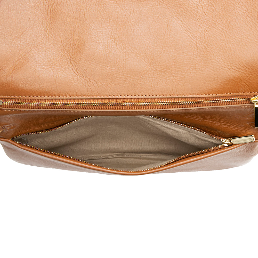 Tory Burch Leather Reva Clutch (SHF-19257)