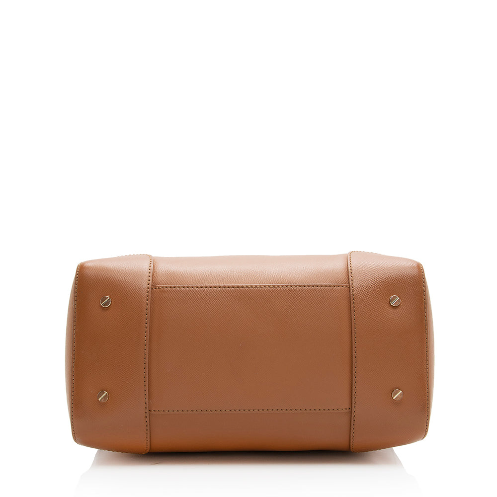 Tory Burch Leather Robinson Middy Satchel - FINAL SALE (SHF-19075)