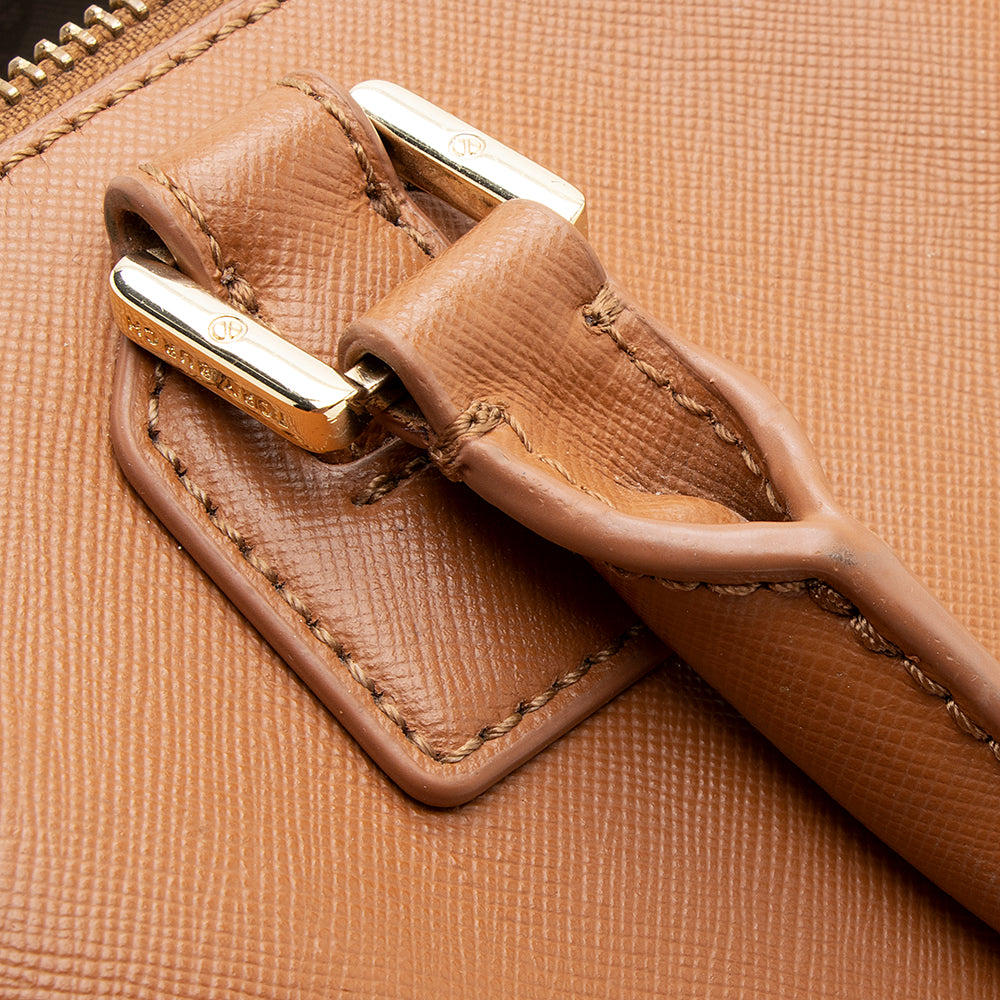 Tory Burch Leather Robinson Middy Satchel - FINAL SALE (SHF-19075)