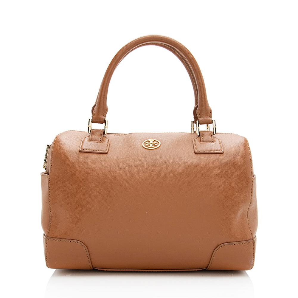 Tory Burch Leather Robinson Middy Satchel - FINAL SALE (SHF-19075)