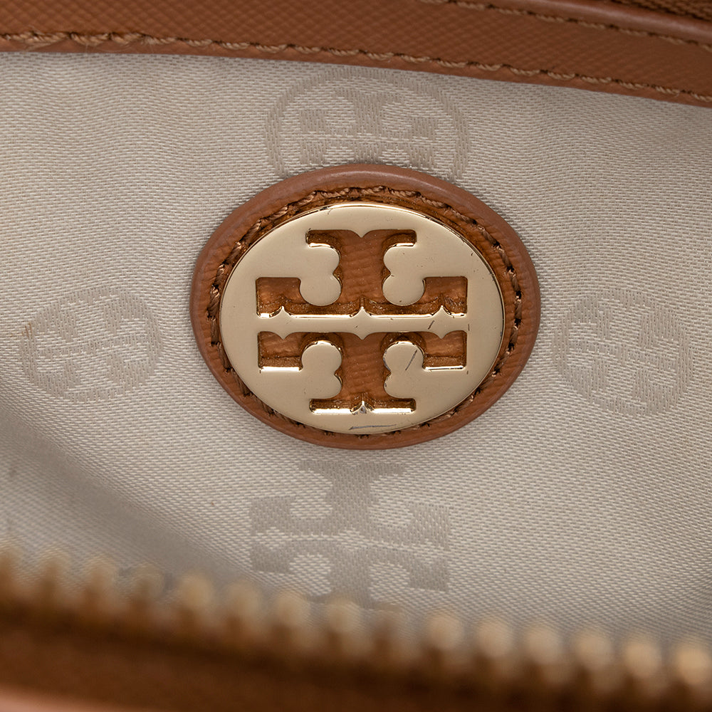 Tory Burch Leather Robinson Middy Satchel - FINAL SALE (SHF-19075)