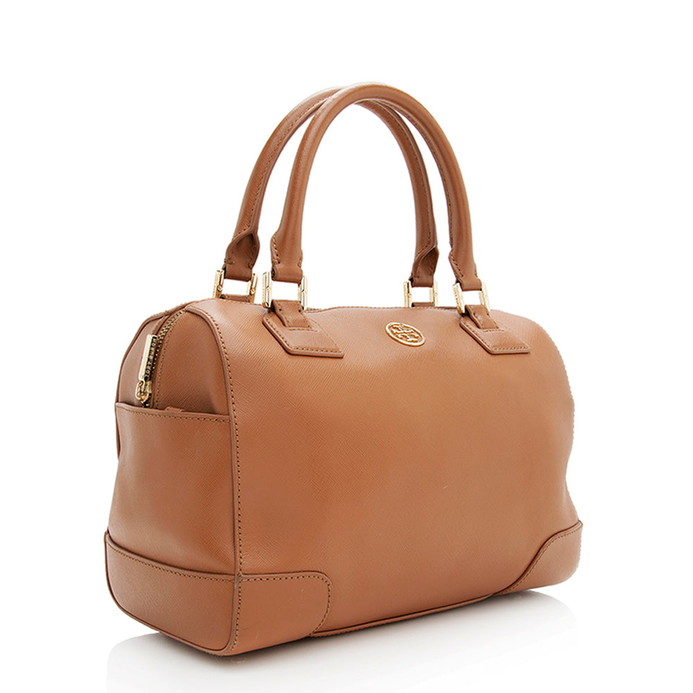 Tory Burch Leather Robinson Middy Satchel - FINAL SALE (SHF-19075)