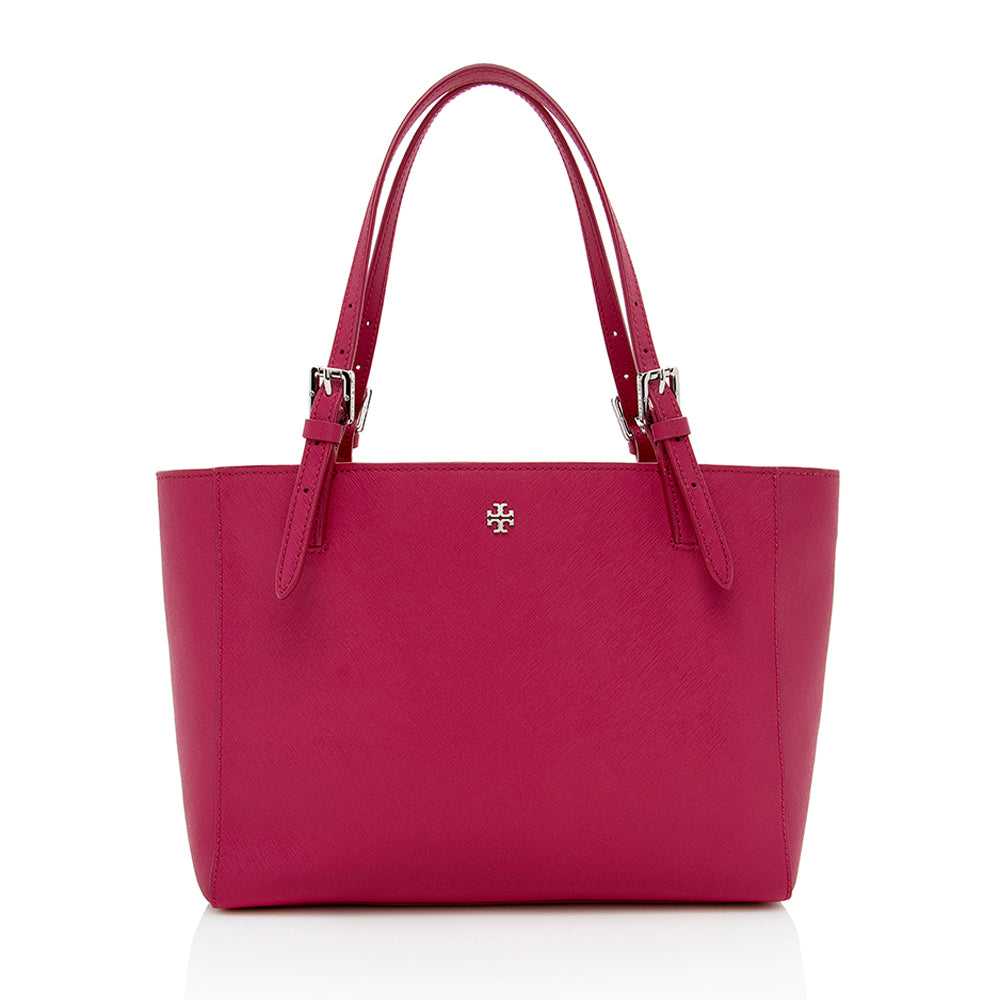 Tory Burch Leather Robinson Tote (SHF-14950)