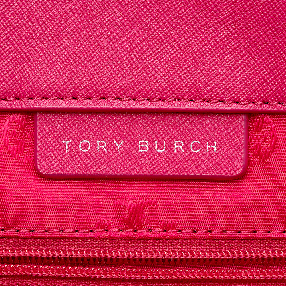 Tory Burch Leather Robinson Tote (SHF-14950)