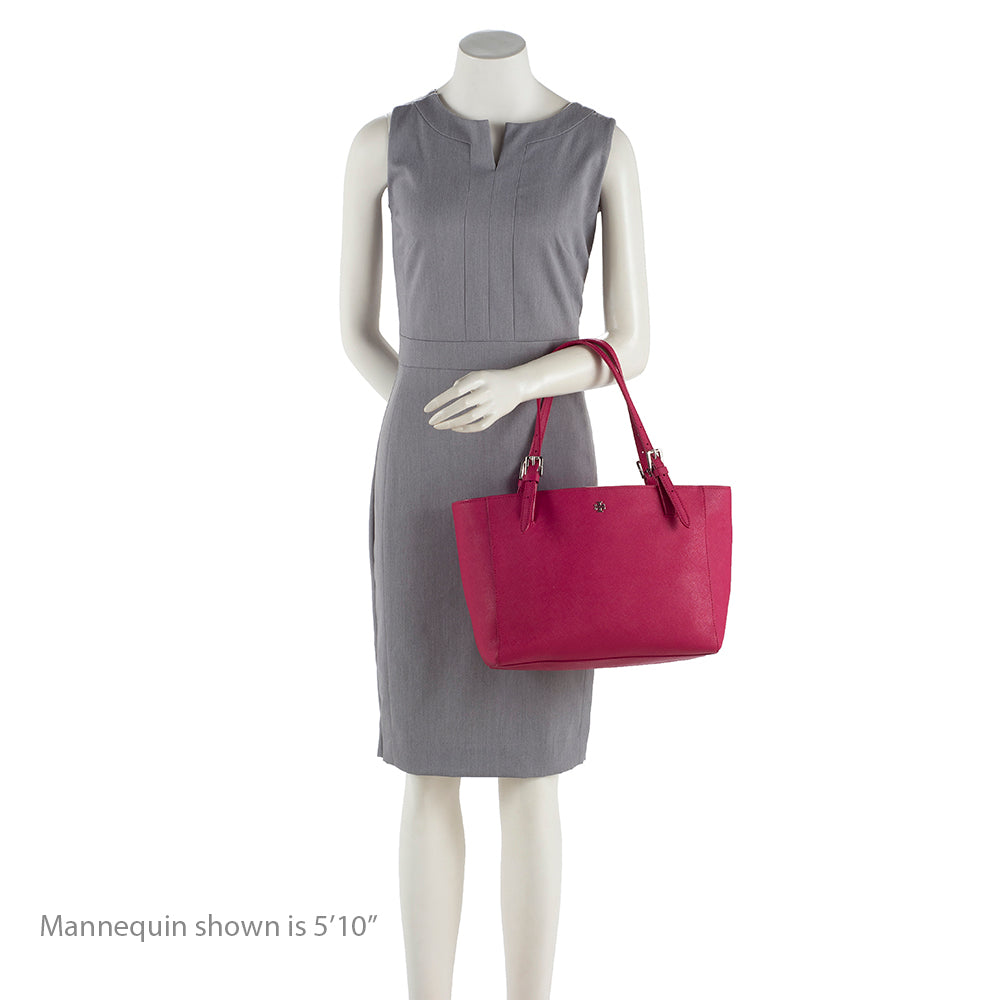 Tory Burch Leather Robinson Tote (SHF-14950)