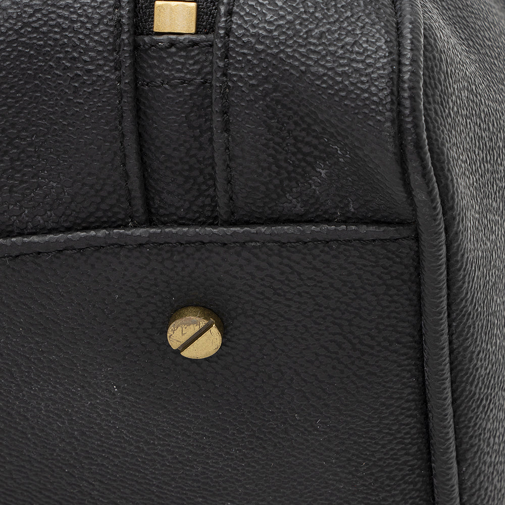 Tory Burch Leather Striped Boston Bag (SHF-19151)