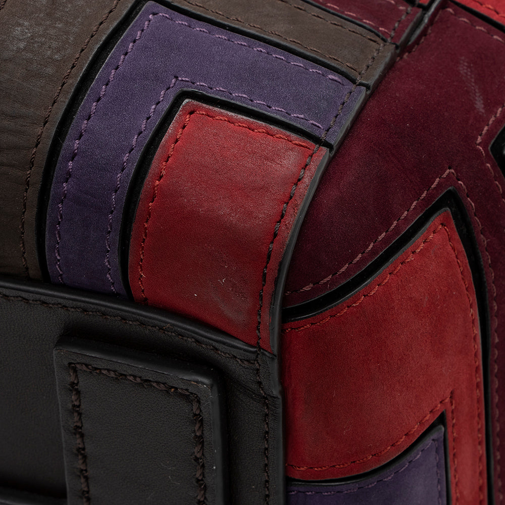 Tory Burch Leather T Patchwork Satchel (SHF-17921)