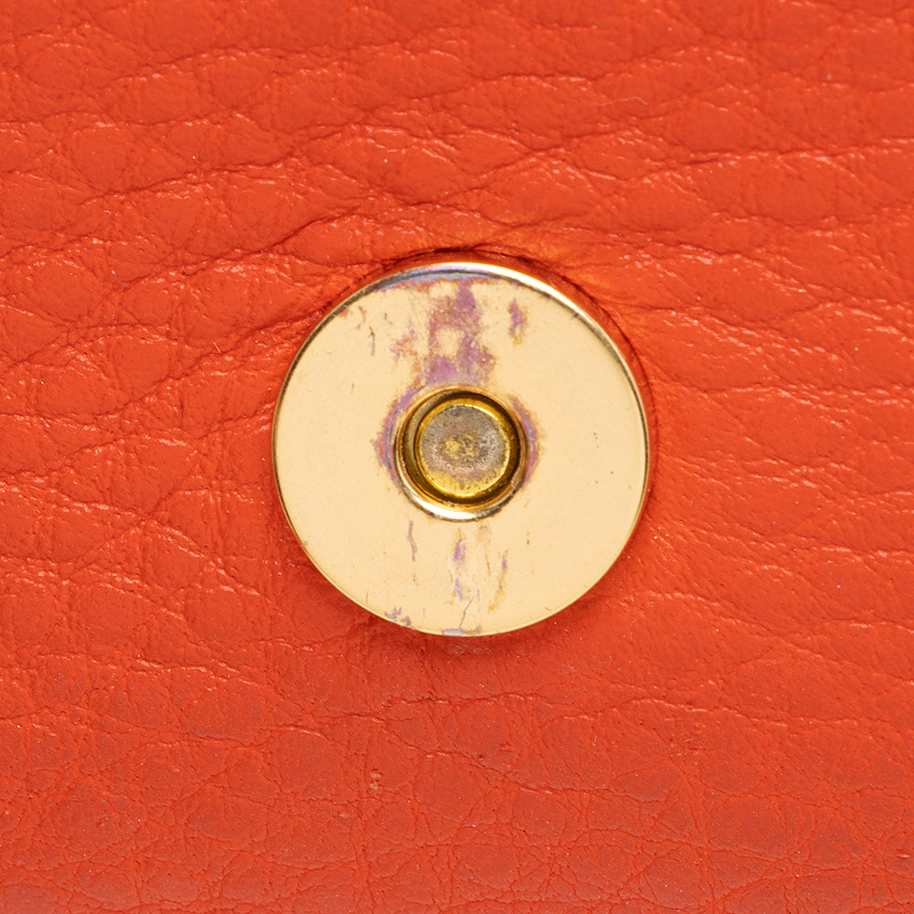 Tory Burch Leather Whipstitch Wallet on Chain (SHF-18428)
