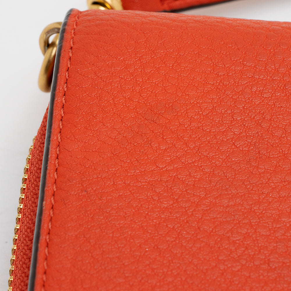 Tory Burch Leather Whipstitch Wallet on Chain (SHF-18428)