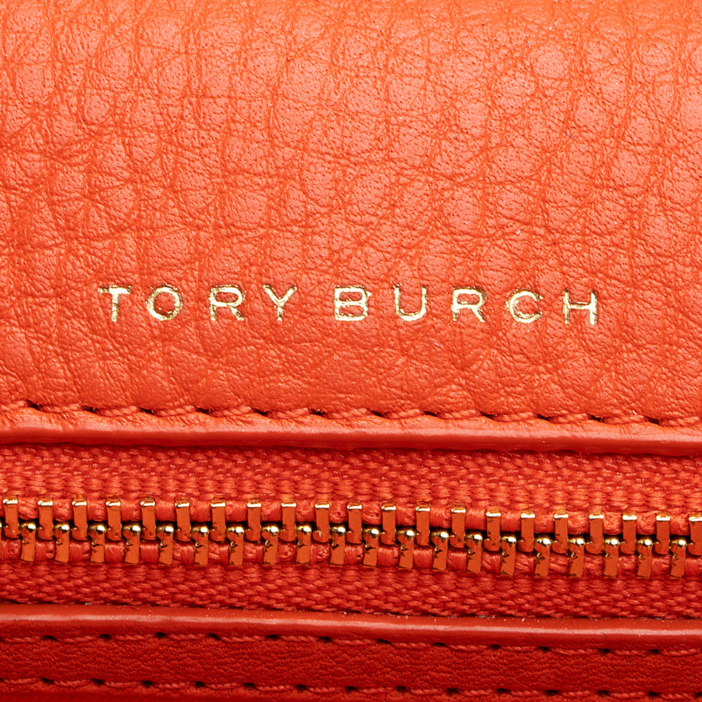 Tory Burch Leather Whipstitch Wallet on Chain (SHF-18428)