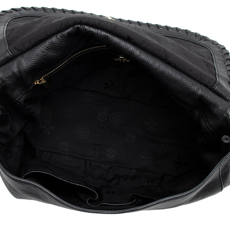 Tory Burch Leather Marion Saddle Bag (SHF-15173)