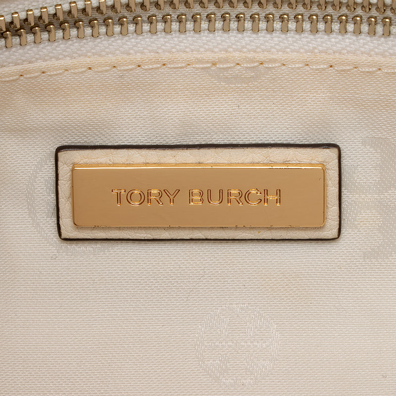 Tory Burch Pebbled Leather Taylor Convertible Foldover Crossbody Bag (SHF-21198)