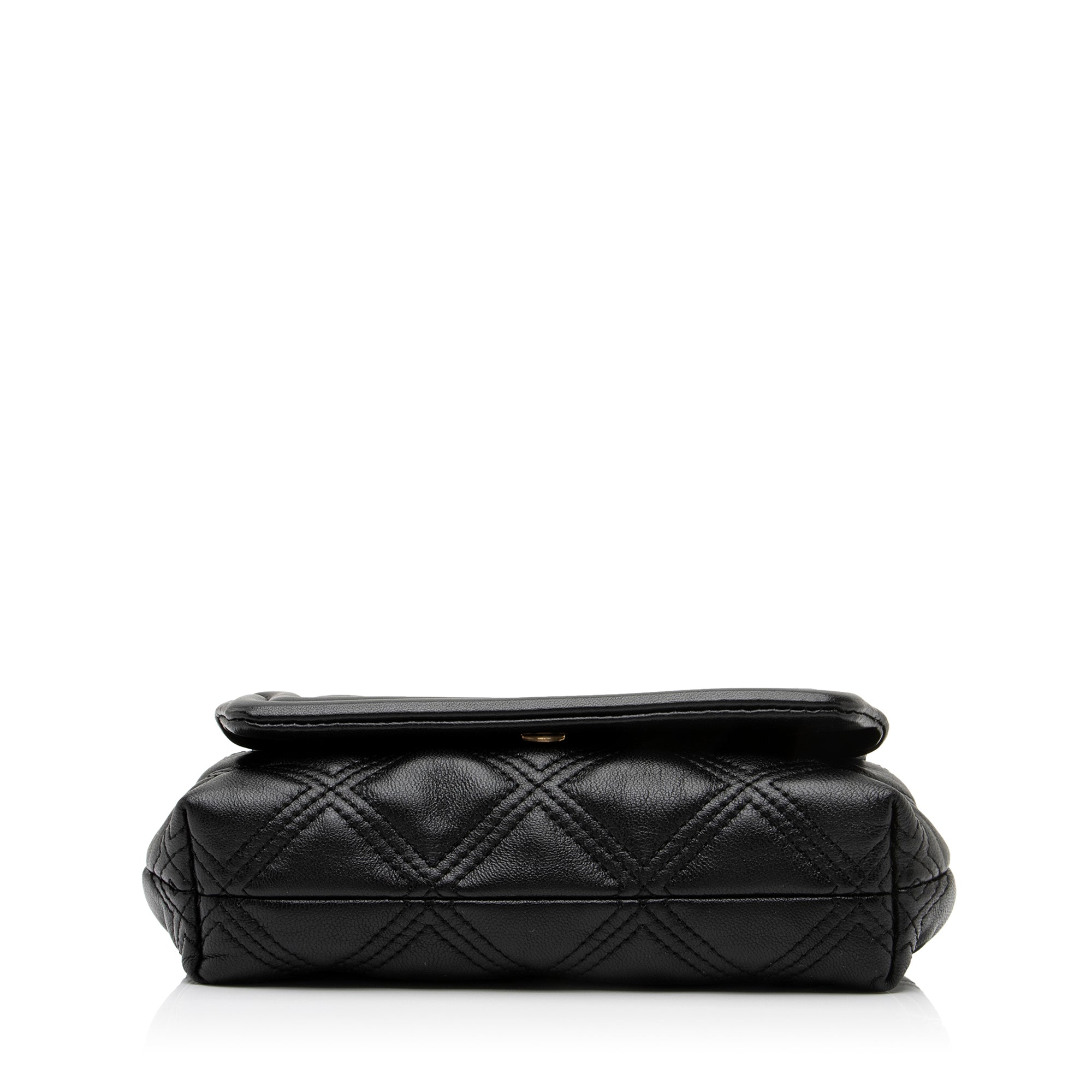 Tory Burch Quilted Leather Fleming Soft Mini Convertible Shoulder Bag (SHF-23468)