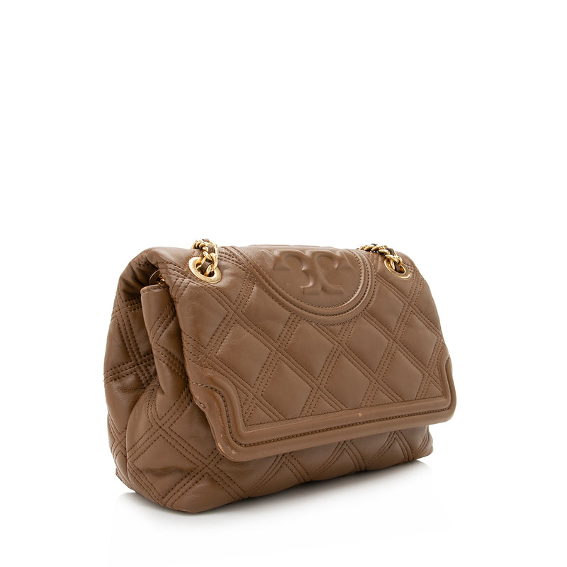Tory Burch Quilted Leather Fleming Soft Convertible Shoulder Bag (SHF- –  LuxeDH